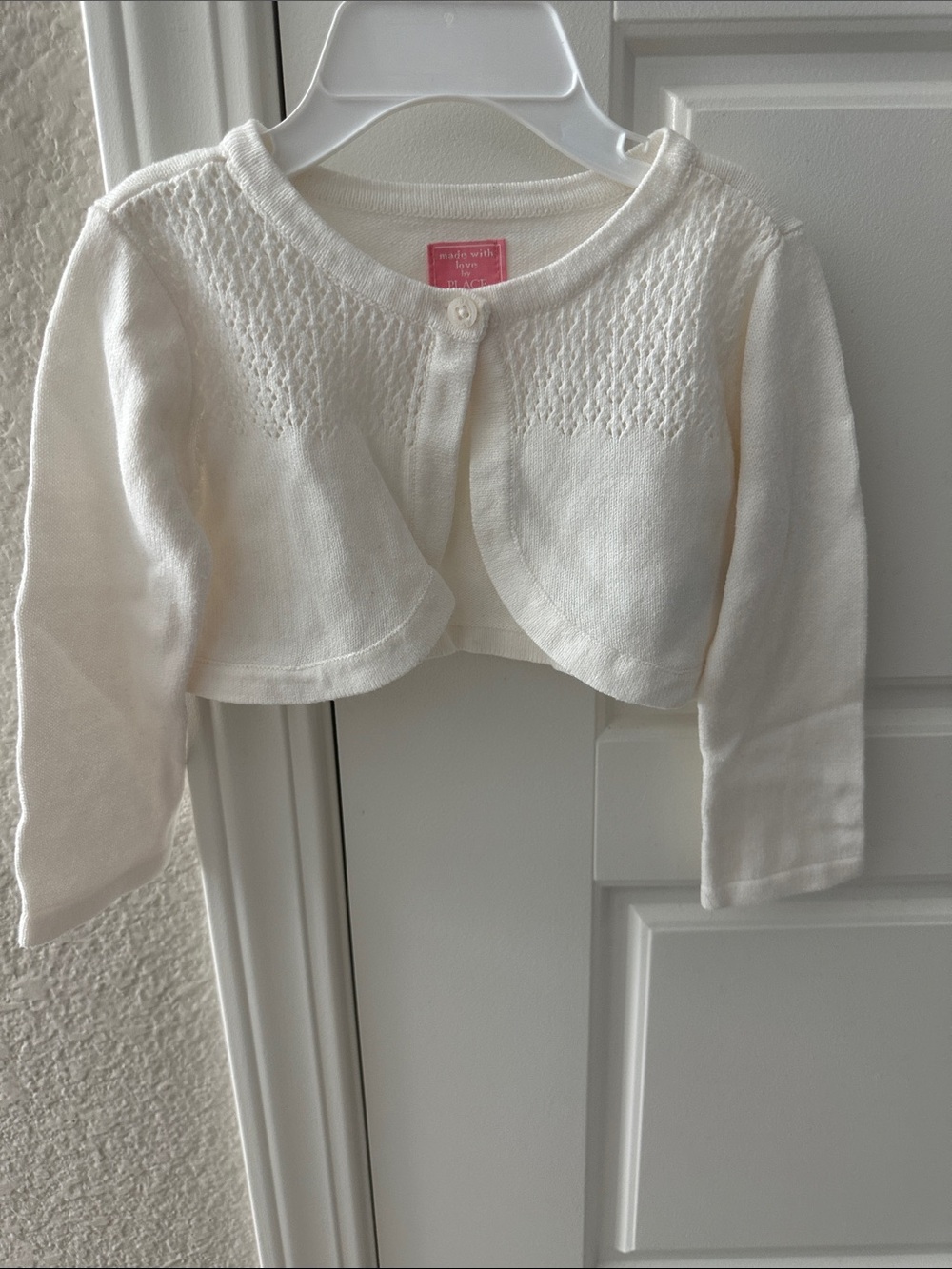 The Children's Place Cream Knit Bolero Sweater